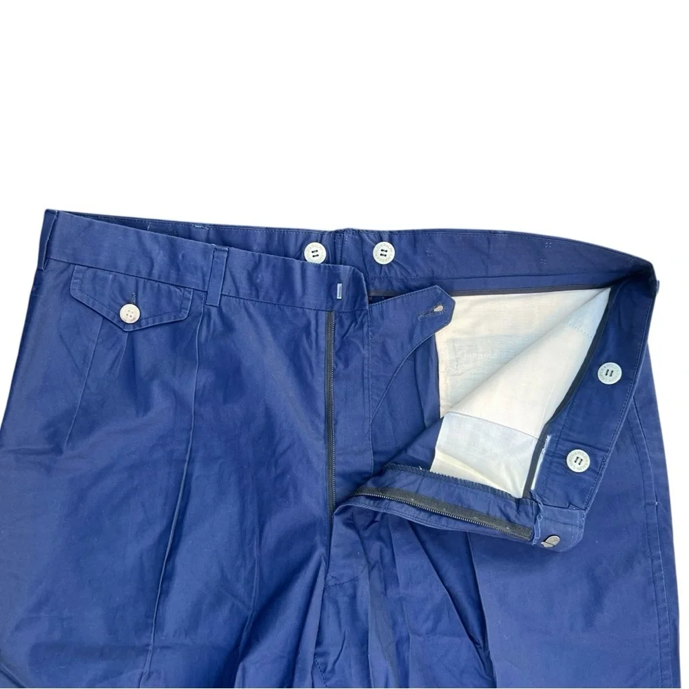 👖 Polo Ralph Lauren Vintage‎ Pleated Dress Pants – Blue – 32x32
